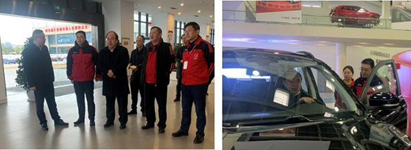 涪陵區(qū)委常委、宣傳部部長(zhǎng)一行蒞臨鑫源汽車調(diào)研
